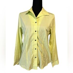 Chico's Vibrant Yellow blouse NWOT size 1
